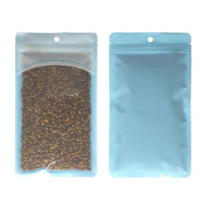60mm x 80mm Clear/Blue Resealable 3 Side Seal Bags with Hanging Hole (100 per pack) 60mm x 80mm Clear/Blue Resealable 3 Side Seal Bags with Hanging Hole (100 per pack)