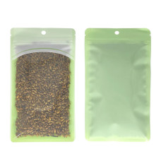 60mm x 80mm Clear/Green Resealable 3 Side Seal Bags with Hanging Hole (100 per pack) 60mm x 80mm Clear/Green Resealable 3 Side Seal Bags with Hanging Hole (100 per pack)
