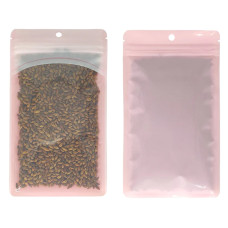 60mm x 80mm Clear/Pink Resealable 3 Side Seal Bags with Hanging Hole (100 per pack) 60mm x 80mm Clear/Pink Resealable 3 Side Seal Bags with Hanging Hole (100 per pack)