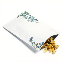 120mm x 180mm White with Green/Blue Flower Matt 3 Side Seal Bags (100 per pack) 120mm x 180mm White with Green/Blue Flower Matt 3 Side Seal Bags (100 per pack)
