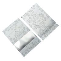 130mm x 180mm White Matt Maple Leaf Window 3 Side Seal Bags (100 per pack) 130mm x 180mm White Matt Maple Leaf Window 3 Side Seal Bags (100 per pack)