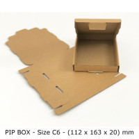 C6 Brown 6.4"×4.4"×0.79″ Large Letter Cardboard Boxes (100 per pack) C6 Brown 6.4"×4.4"×0.79″ Large Letter Cardboard Boxes (100 per pack)