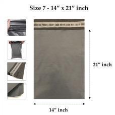Grey Mailing Bags 14 x 21 Inches - 55 Microns (100 per pack) Grey Mailing Bags 14 x 21 Inches - 55 Microns (100 per pack)
