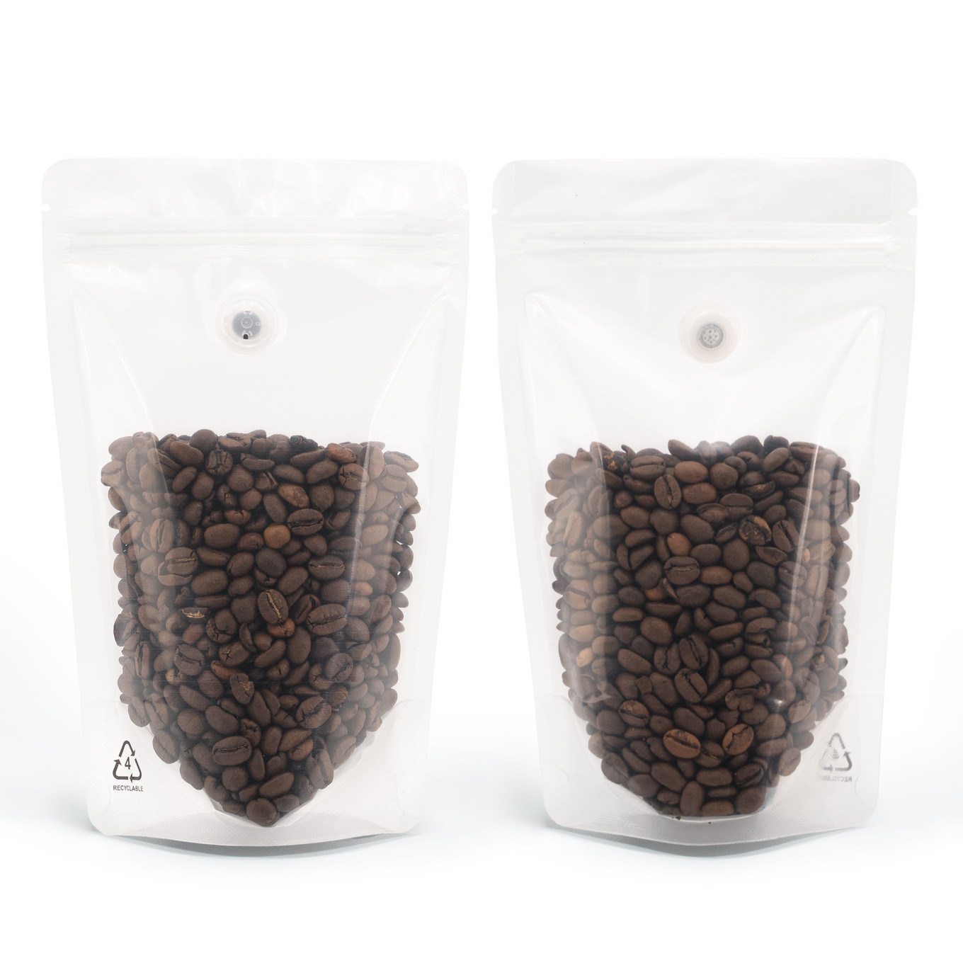 150g Recyclable Clear / Clear  With Valve Stand Up Pouch/Bag With Zip Lock [SP3] (100 per pack)