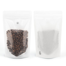 70g Recyclable Clear / White Shiny With Valve Stand Up Pouch/Bag With Zip Lock [SP2] (100 per pack)