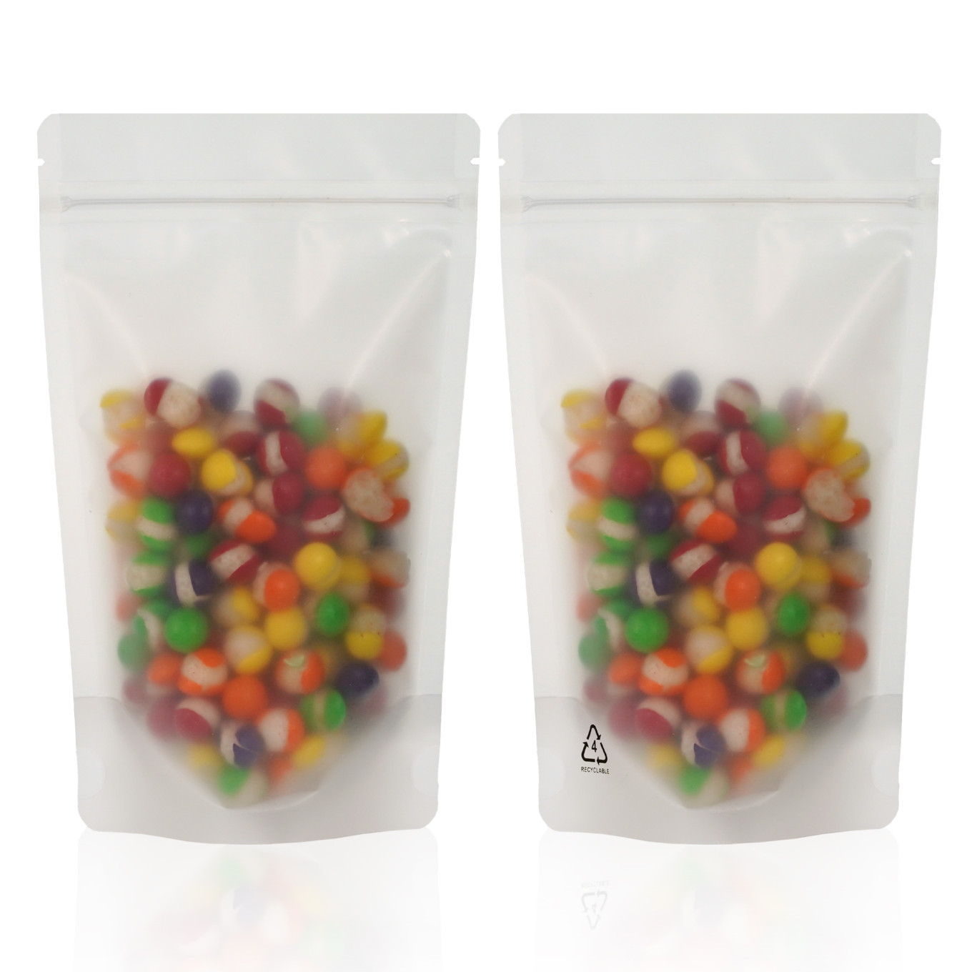 150g Recyclable Matt Clear / Clear Stand Up Pouch/Bag with Zip Lock [SP3] (100 per pack)