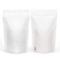 70g Recyclable White Matt Stand Up Pouch/Bag with Zip Lock 70g  [SP2] (100 per pack)