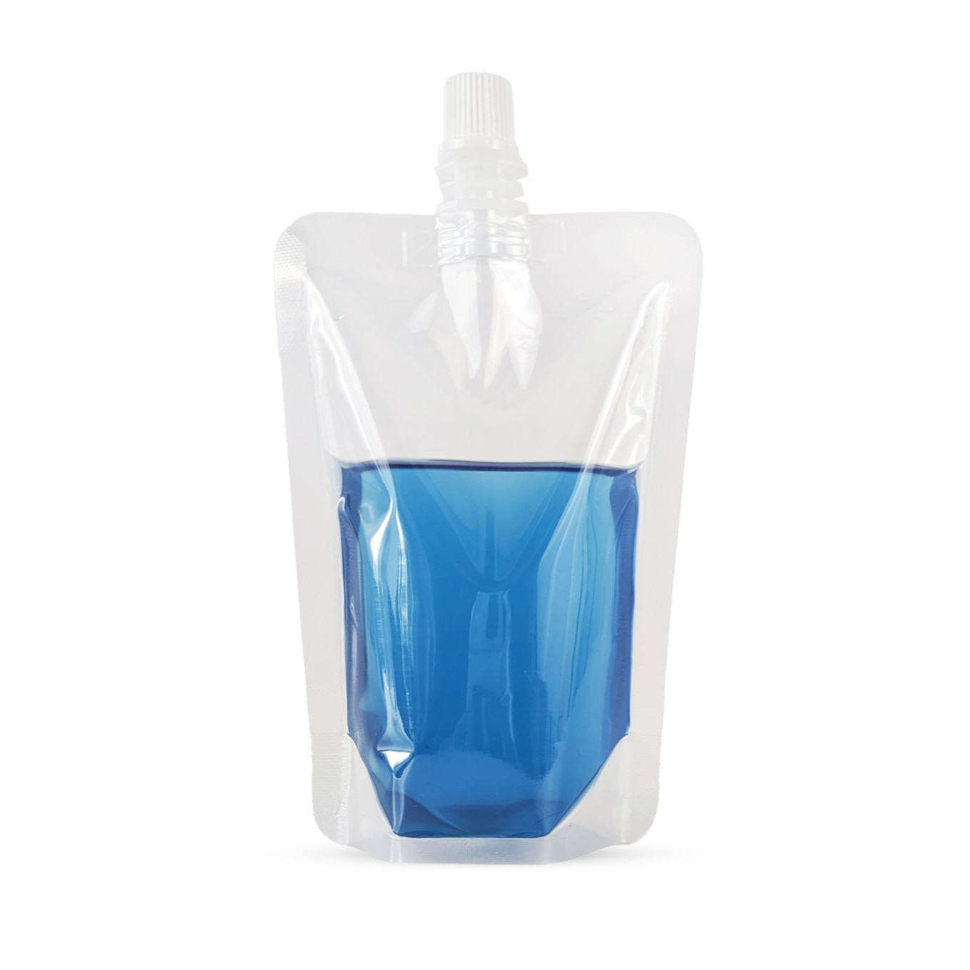 150ml Clear / Clear Screw Cap 8.6mm Spout Pouches (100 per pack)