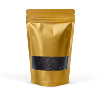 150g Window Gold Matt Stand Up Pouch/Bag with Zip Lock [SP3] (100 per pack)