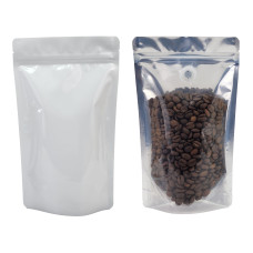 2kg Clear / White Shiny With Valve Stand Up Pouch/Bag with Zip Lock [SP10] (100 per pack)