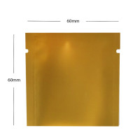 60mm x 60mm Gold Matt 3 Side Seal Pouches (100 per pack) 60mm x 60mm Gold Matt 3 Side Seal Pouches (100 per pack)