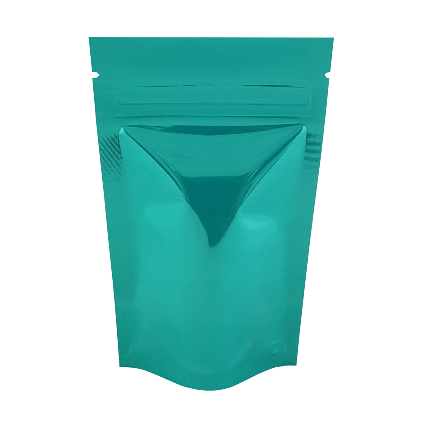 40g Turquoise Shiny Stand Up Pouch/Bag with Zip Lock [SP1] (100 per pack)