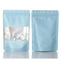 180x260mm Window Blue Matt Stand Up Pouch/Bag With Zip Lock (100 per pack) 180x260mm Window Blue Matt Stand Up Pouch/Bag With Zip Lock (100 per pack)