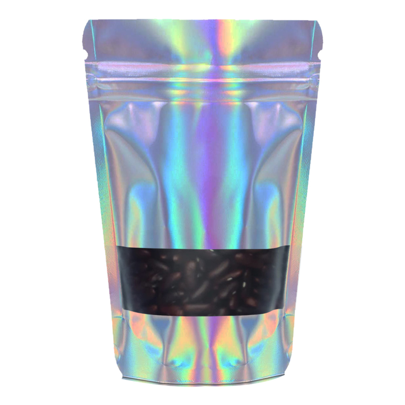 100g Window Holographic Stand Up Pouch/Bag with Zip Lock [SP9] (100 per pack)