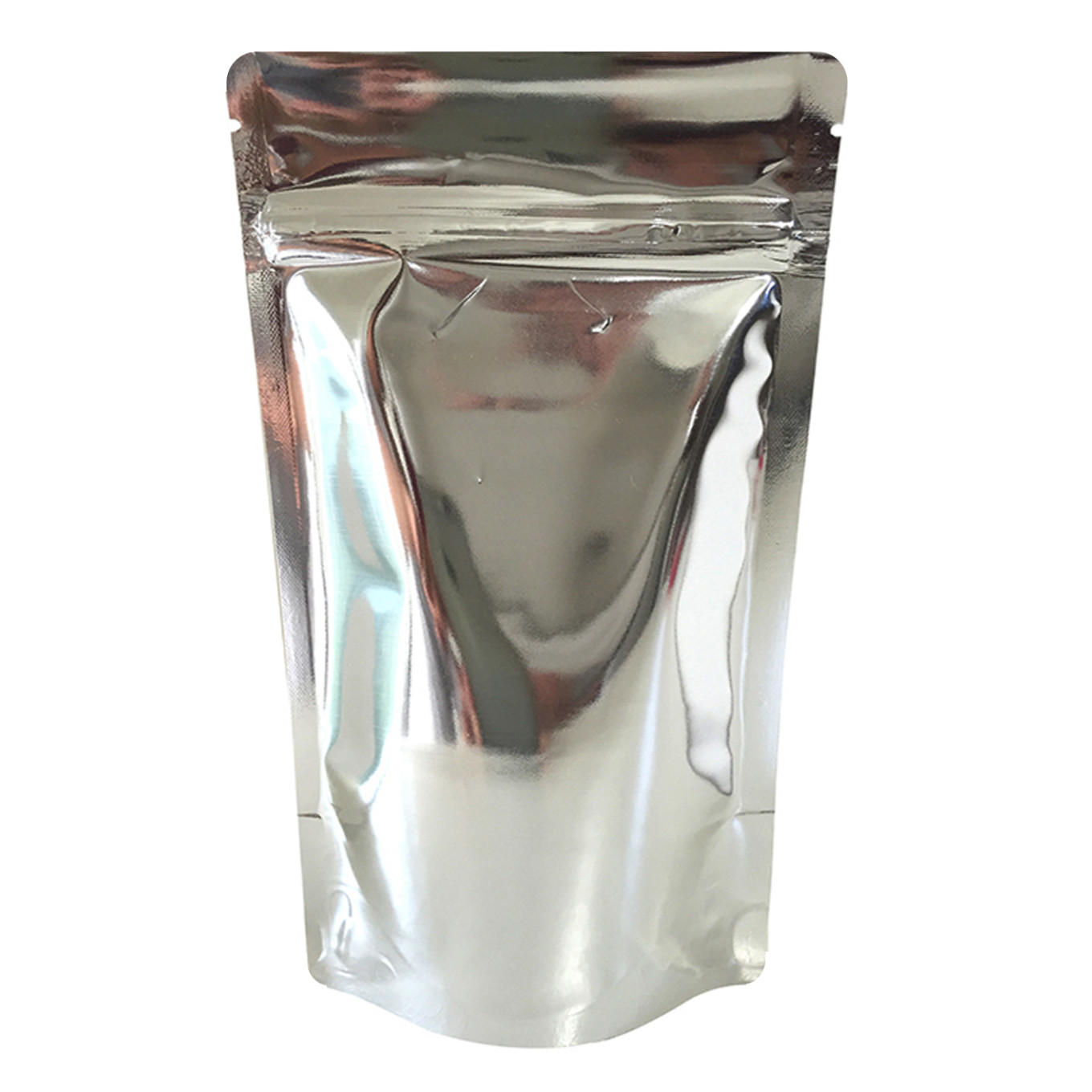 250g Silver Shiny Stand Up Pouch/Bag with Zip Lock [SP4] (100 per pack)