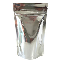 250g Silver Shiny Stand Up Pouch/Bag with Zip Lock [SP4] (100 per pack)