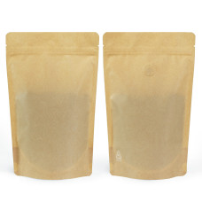 750g  Recyclable Brown Matt with Valve Stand Up Pouch/Bag with Zip Lock [SP11] (100 per pack)