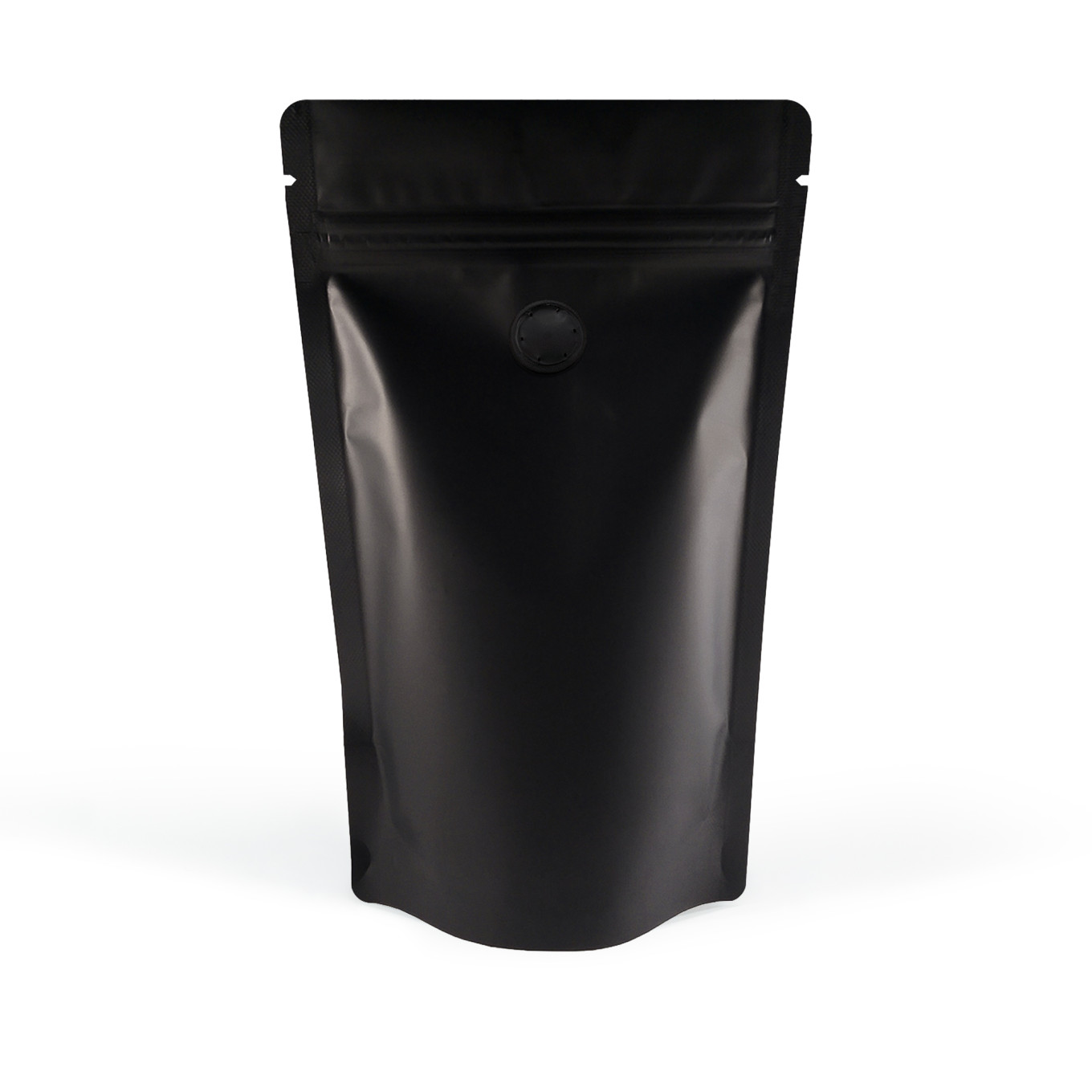 250g Black Matt With Valve Stand Up Pouch/Bag with Zip Lock [SP4] (100 per pack)