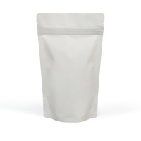 150g White Matt Stand Up Pouch/Bag with Zip Lock [SP3] (100 per pack)