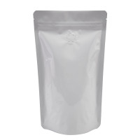 70g White Shiny With Valve Stand Up Pouch/Bag with Zip Lock [SP2] (100 per pack)